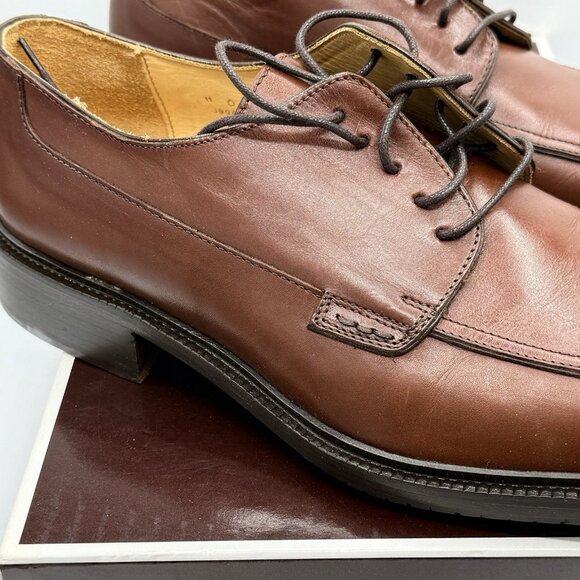 Coach Dress Shoes Mens 11 Brown Leather Made In Italy NEW In Box Malone Oxford main image 6